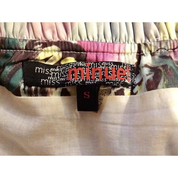 MINUET Dress Womens Small Strapless LILAC PINK FLORAL WEDDING CRUISE PARTY Dress - Picture 6 of 6